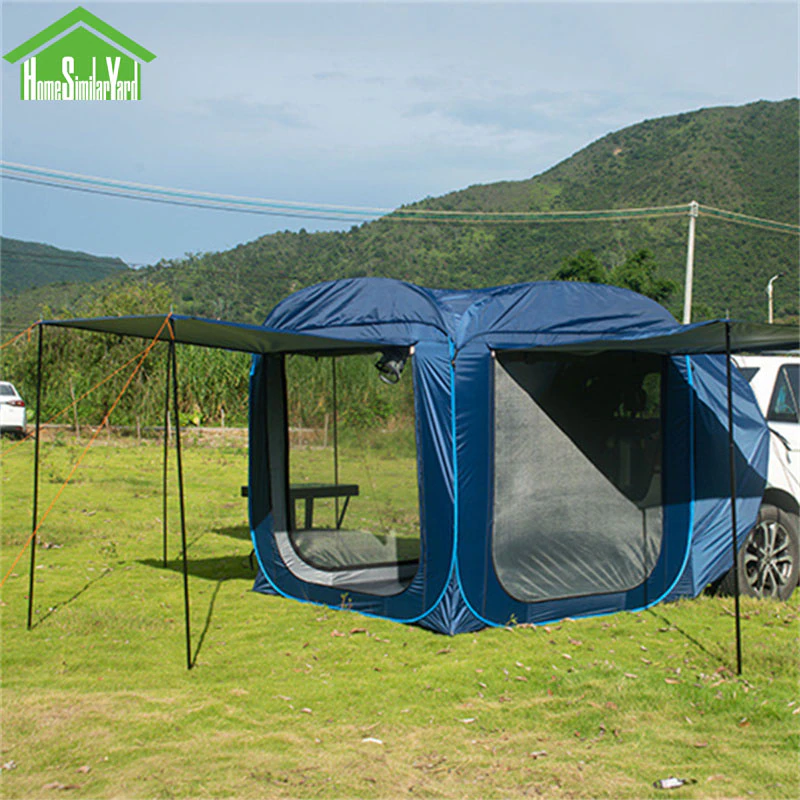 Cheap Goat Tents Car Rear Tent Pop Up Outdoor Camping Sunshade Tents Hiking Waterproof Windproof Self Driving Tour Car Rear Awning Trunk Tents   